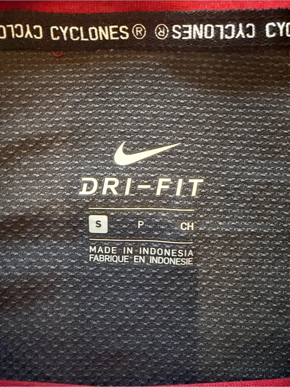 Nike Ladies Red ISU Long-Sleeve Performance Shirt with Black Accents